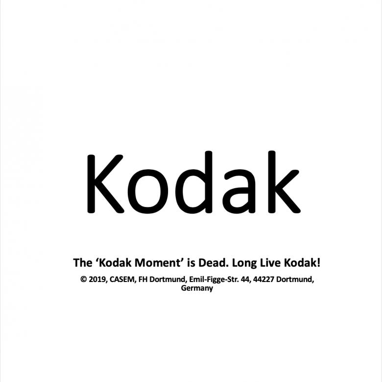 The ‘Kodak Moment’ is Dead. Long Live Kodak!